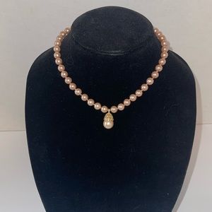 Pearl Necklace With Gold